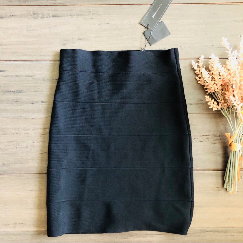 BCBG Black Simone Skirt
